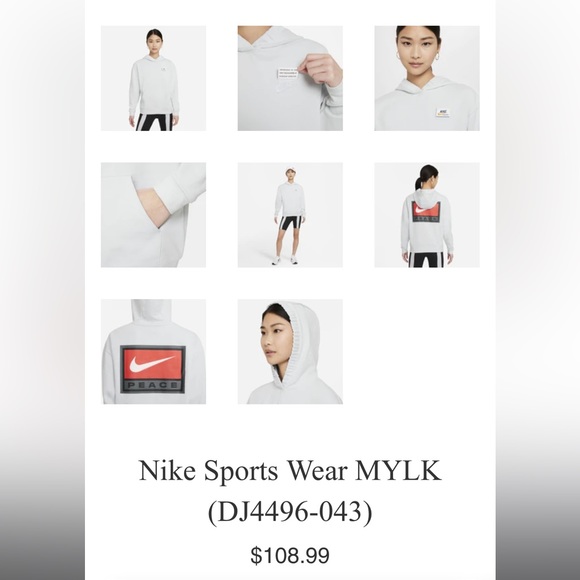 NIKE AS W NSW HOODIE ft MYLK from Korean Drop - Picture 5 of 15